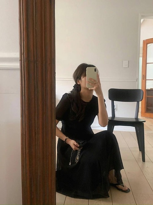 (即納) LITER / Perfume chiffon onepiece