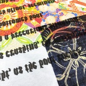 【tshirts141】Lsize KIMONO PRINT T-SHIRTS white
