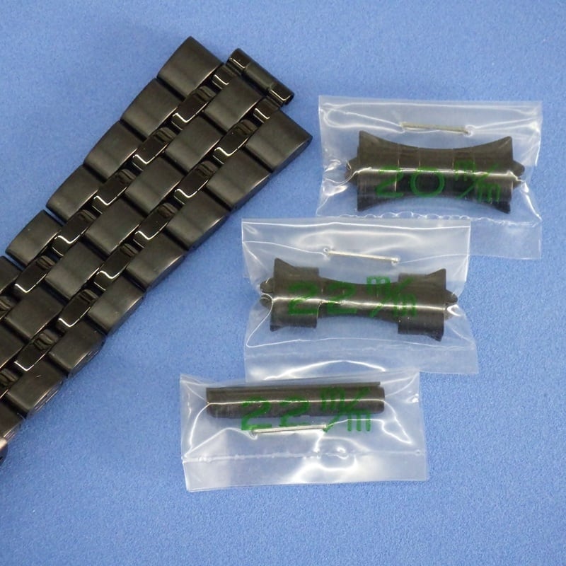 BAMBI バンビ 時計ベルト ステンレスバンド 10mm(20mm, 22mm 対応 弓