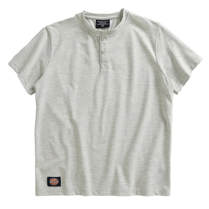 Henley neck T-shirt 3348