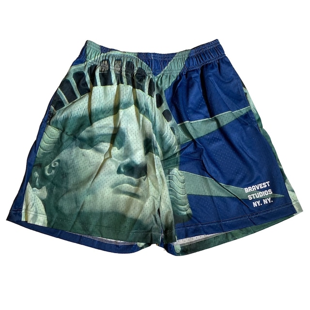 BRAVEST STUDIOS Mega Liberty Shorts Blue