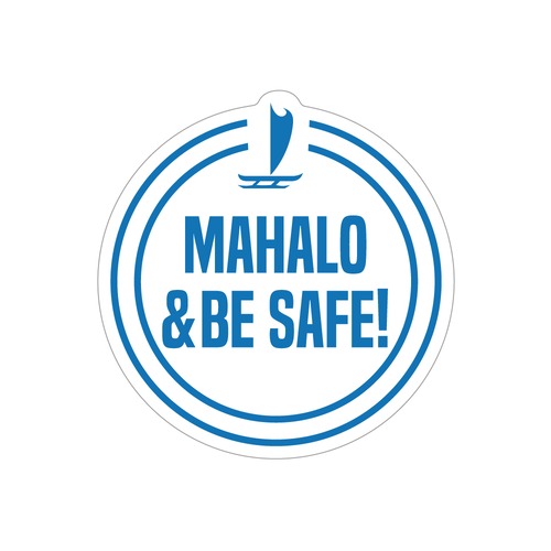 397　MAHALO& BE SAFE　FISHER HAWAII フィッシャーハワイ　"California Market Center"　アメリカンステッカー　スーツケース　シール