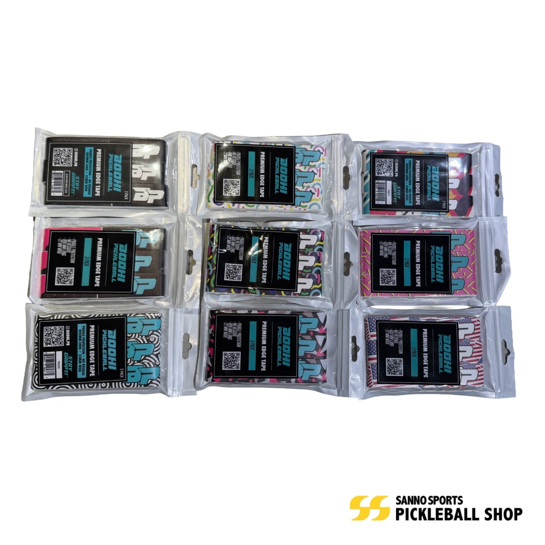 BODHI Premium Edge Tape - PATTERNS3 デザインカラー (3-Pack) ピックルボールエッジガード