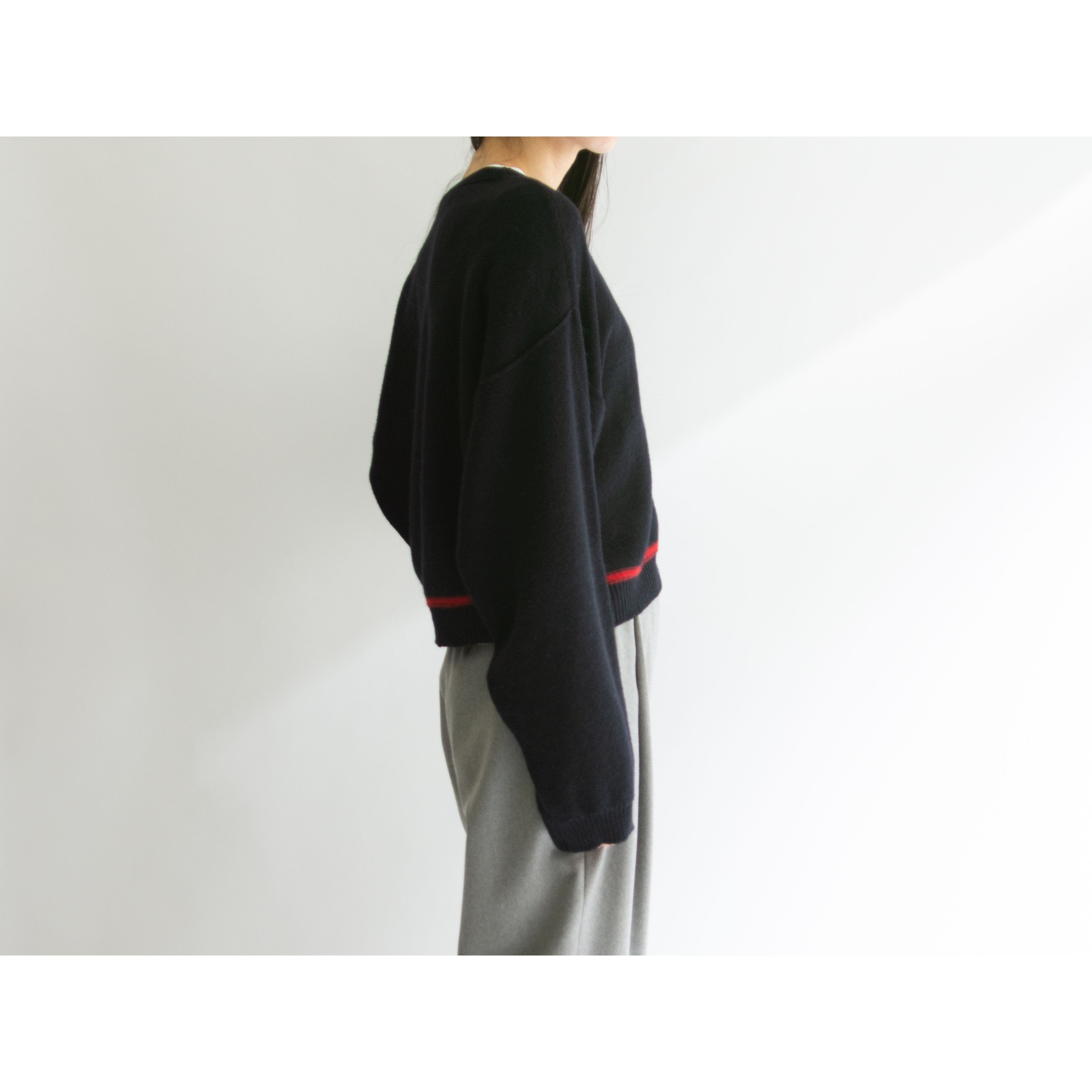 【SONIA RYKIEL】Made in Italy 100% Wool Oversized Pullover Sweater（ソニアリキエル イタリア製 オーバーサイズ プルオーバーウールセーター クルーネックニット）
