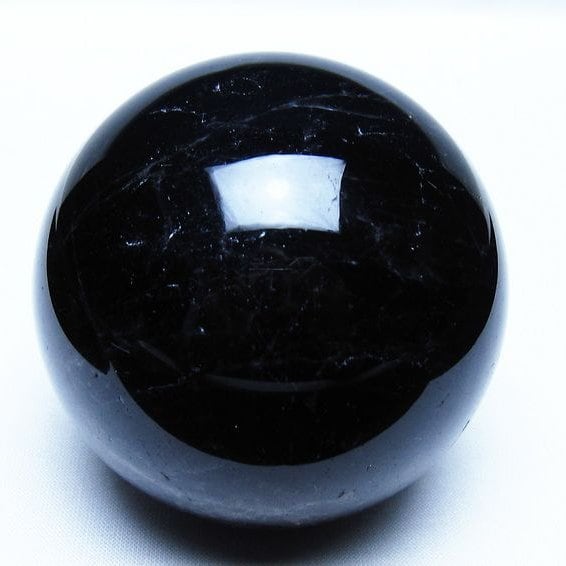 モリオン 黒水晶 丸玉 76mm スフィア 一点物 151-9245