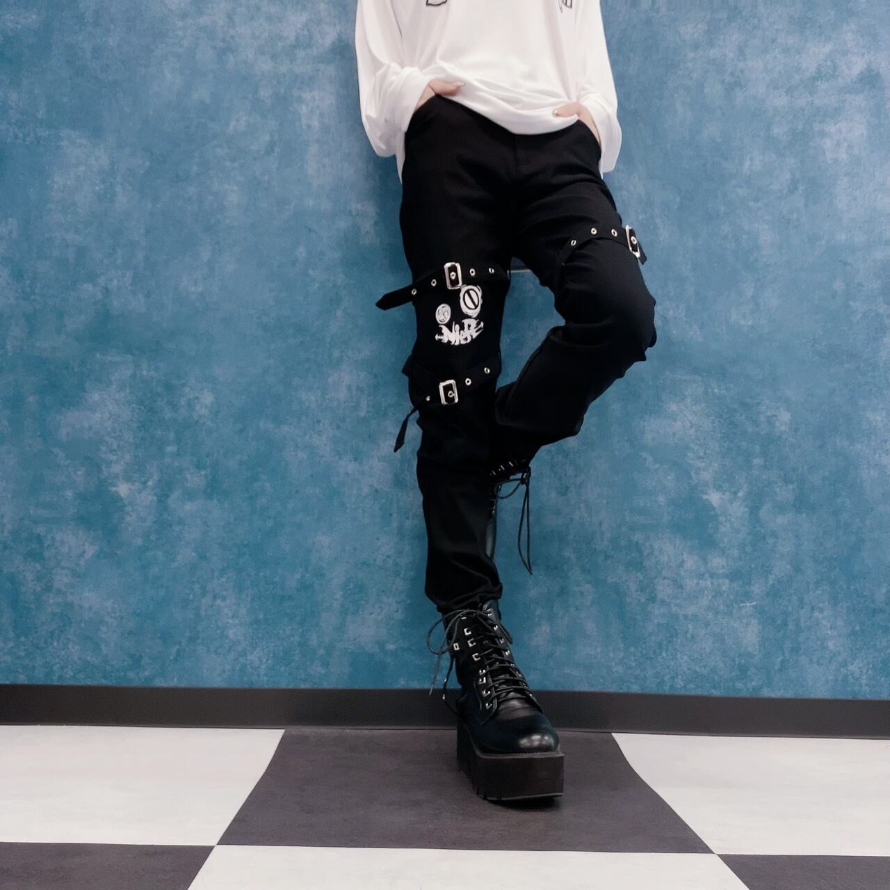 NieR Tokyo 高品質BELT装飾付きSTYLISH PANTS