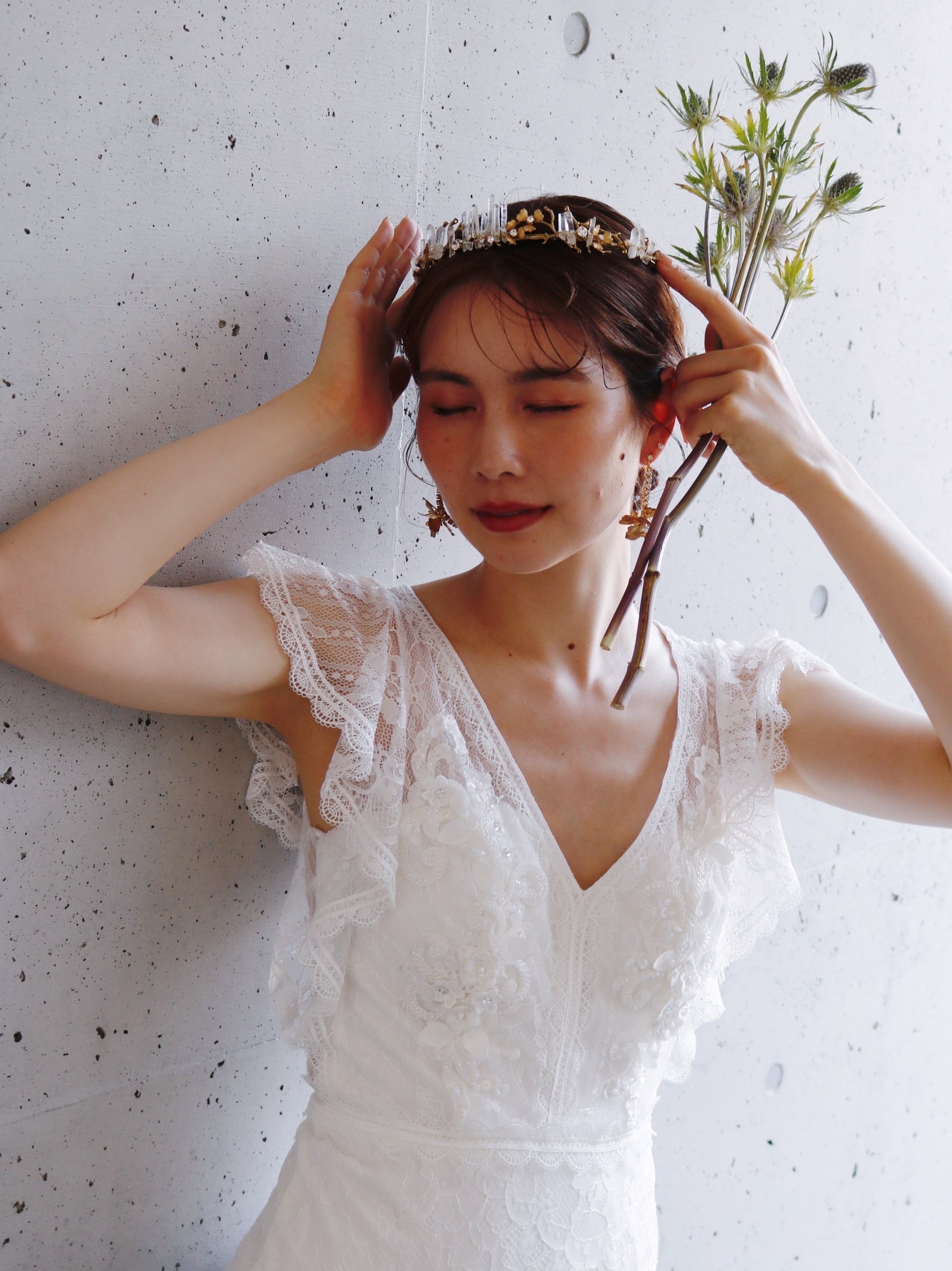 ウードットクチュール　小枝　クラウン Sprout crown | u.couture