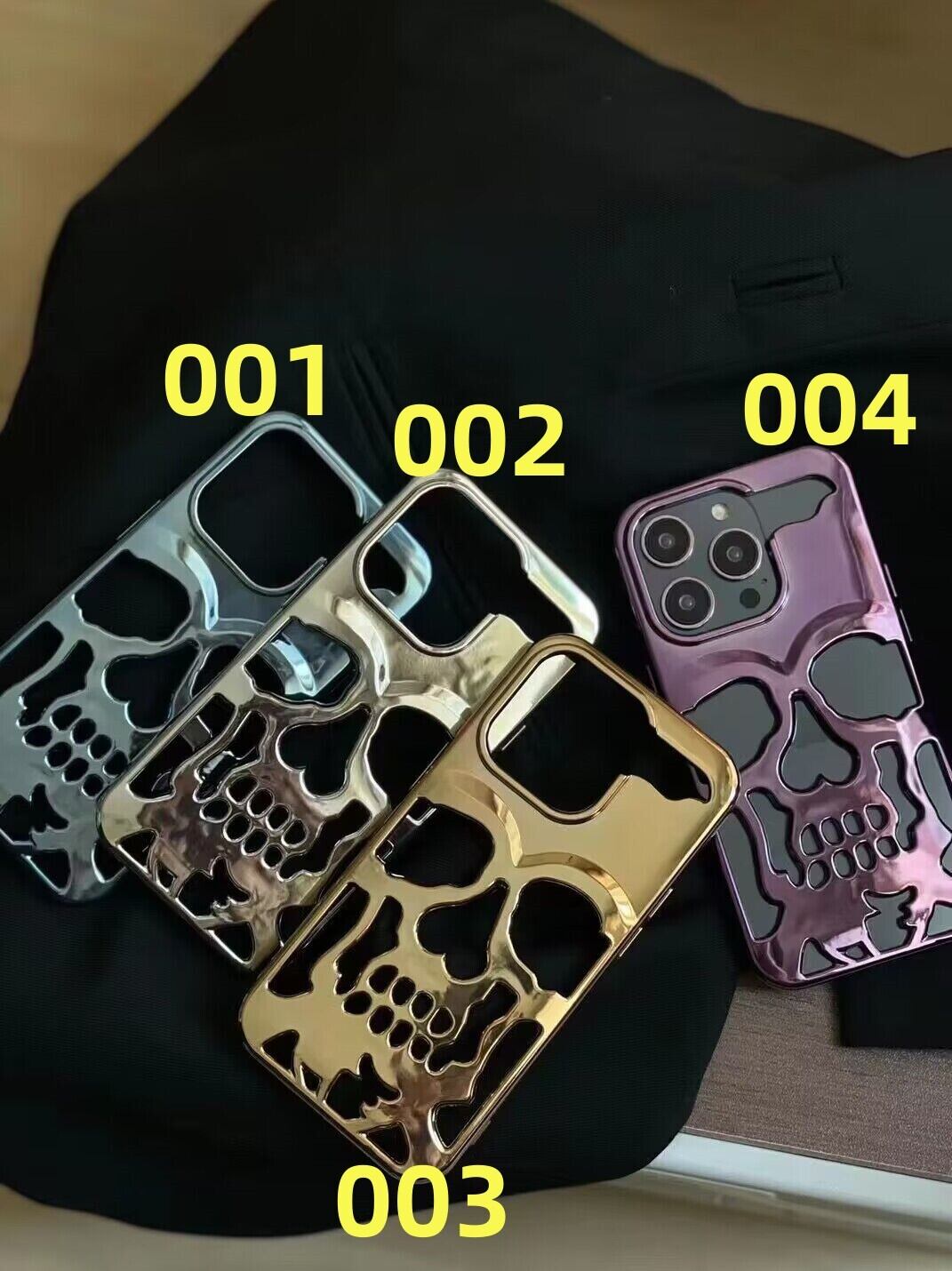 iPhoneケース デコ電 ドクロ スマホケース iPhone14 Pro Max 13 12ケース ドクロ 光沢 ヘヴィメタル風 個性
