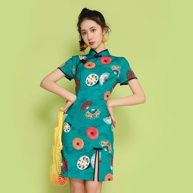 大正レトロモダン柄 チャイナドレス チャイナワンピース Juiced チャイナドレス ワンピースや個性的でセクシーな海外ファッションの通販
