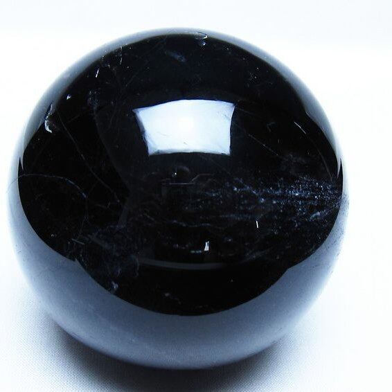 モリオン 黒水晶 丸玉 78mm スフィア 一点物 151-9270