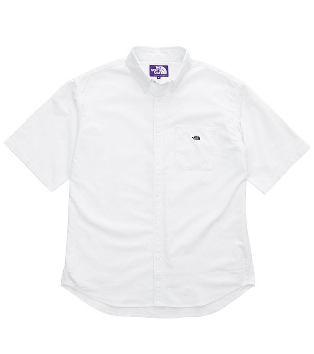 THE NORTH FACE PURPLE LABEL Cotton Polyester OX B.D. Big H/S Shirt NT3010N W(White)