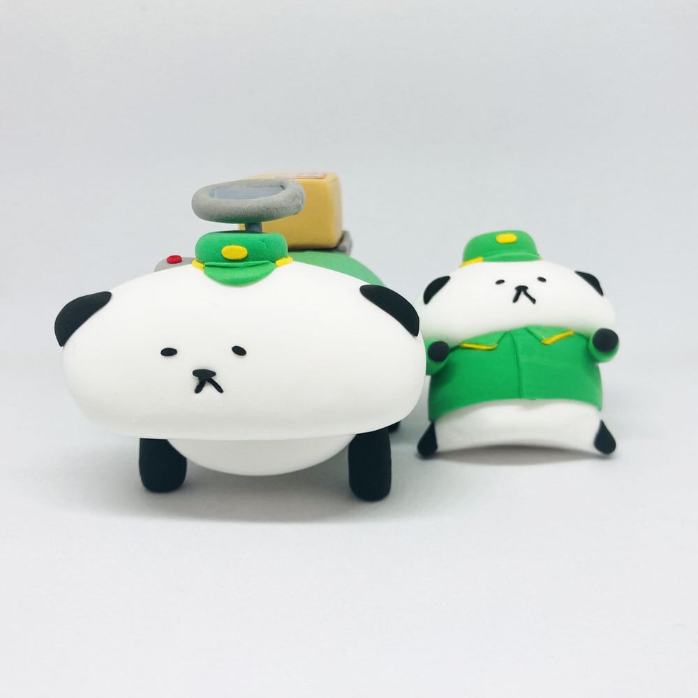 宅配パンダカー / 紙粘土 / カトコト