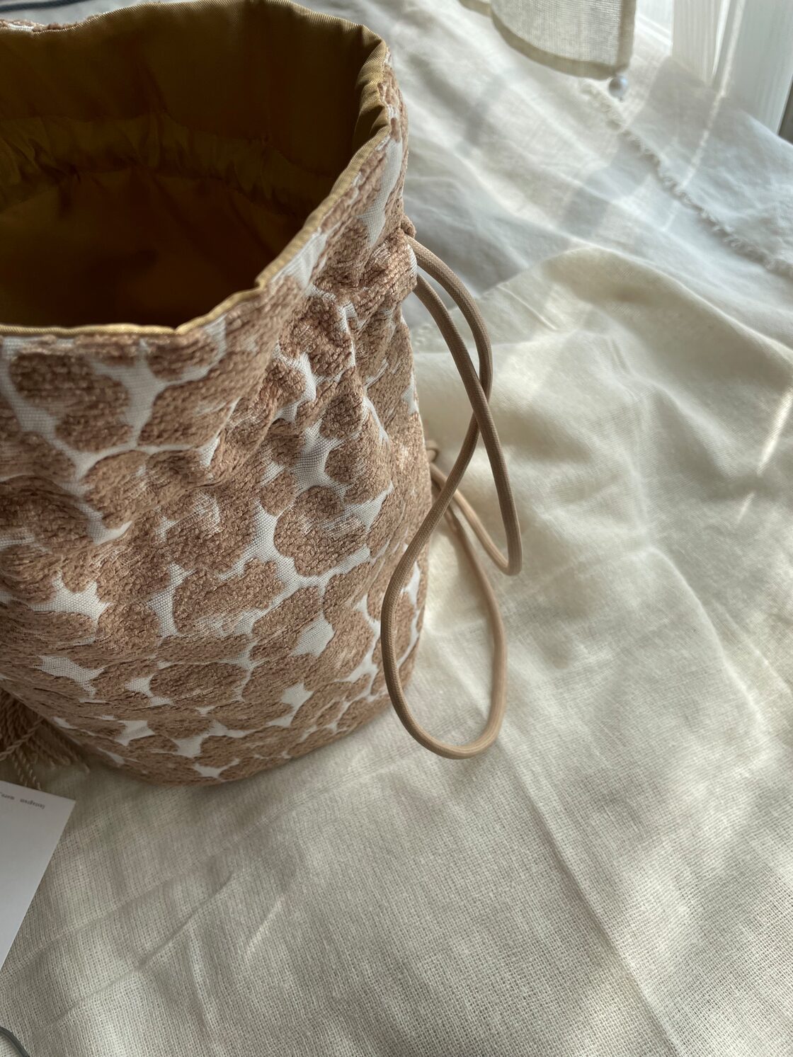moro＞巾着バッグ leopard fringe bag | Pay ID