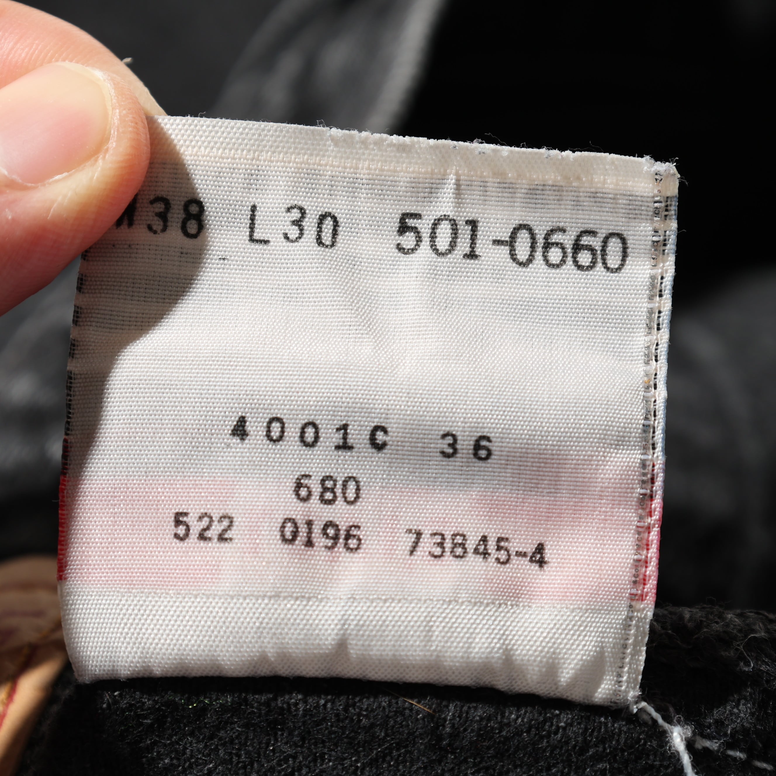 美品 38×30 Levi's 501 USA 96年 サルファーブラックデニムパンツ