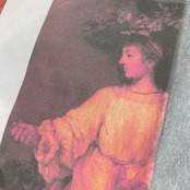 【tshirts221】XLsize ART PRINT T-SHIRTS light gray