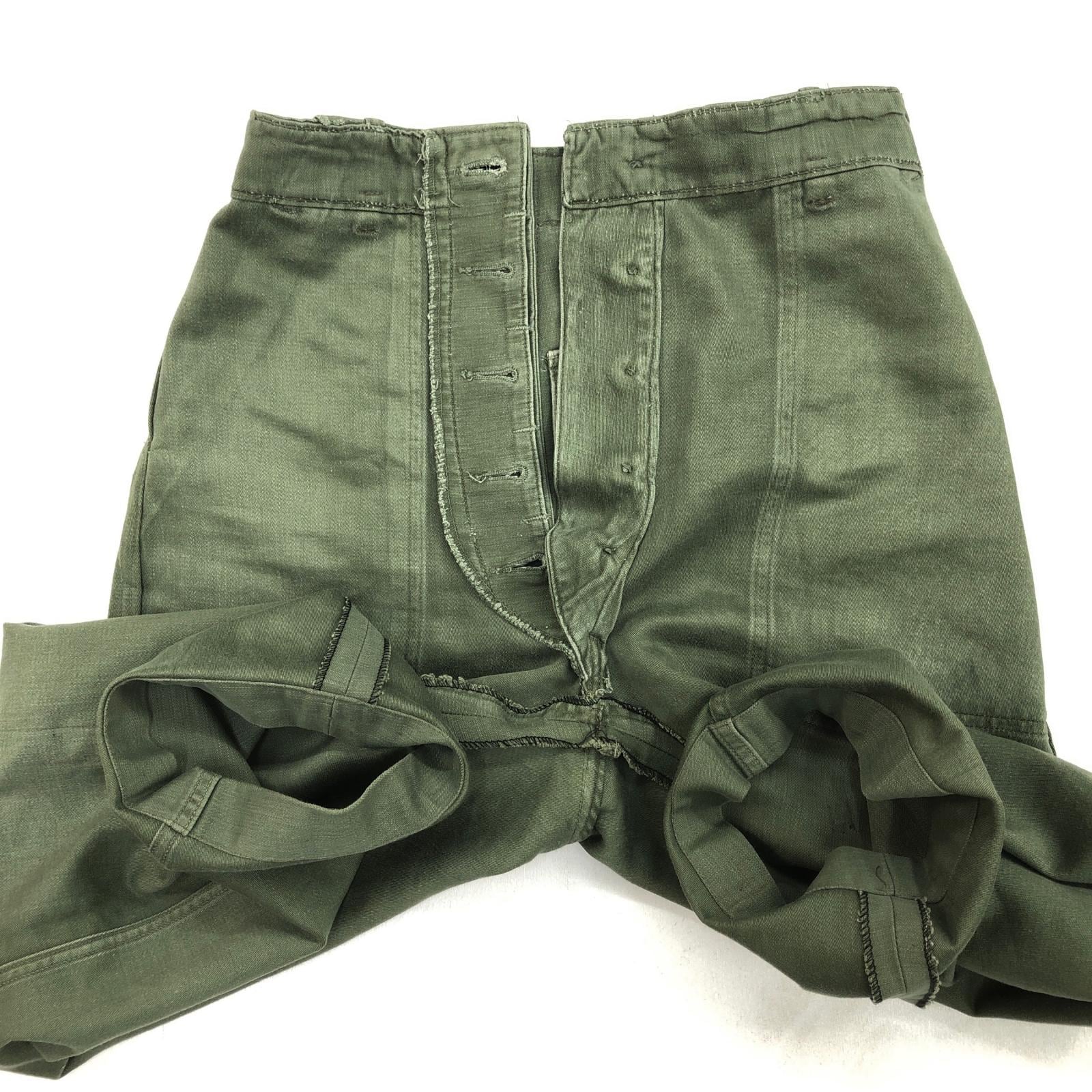 U.S.ARMY 60-70年代 OG-107 ベイカーパンツ W25 L23-24 相当 小さい