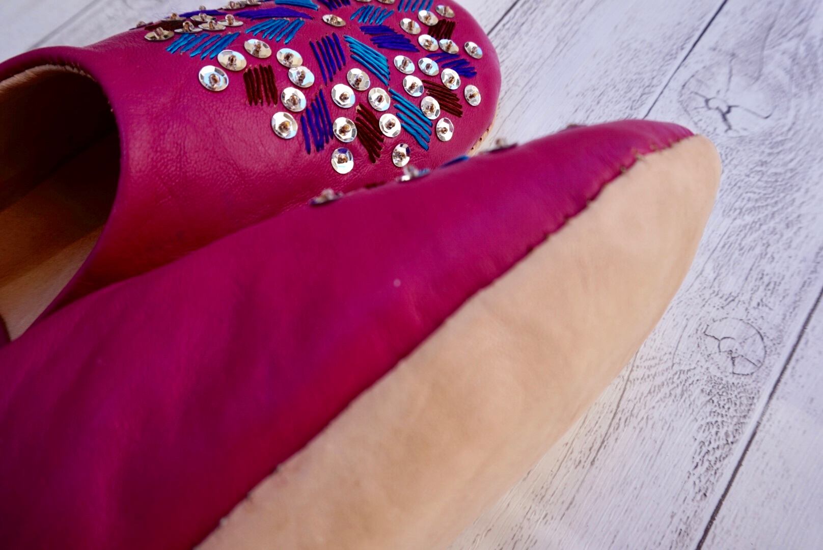 モロッコキラキラタトリーズバブーシュ