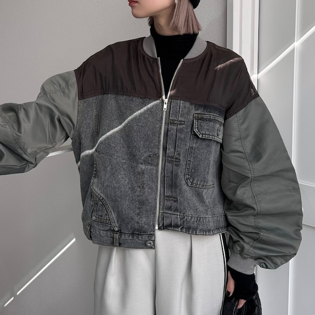 デコルテシアーMA-1 BZ/グレーカーキ