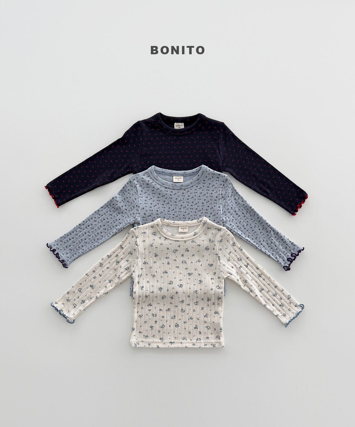 【Jr.size】eyelet tee【BONITO】※9月中旬発送予定