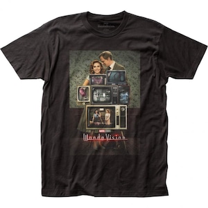 マーベル Tシャツ Marvel Wanda Vision TV Poster Premium Black