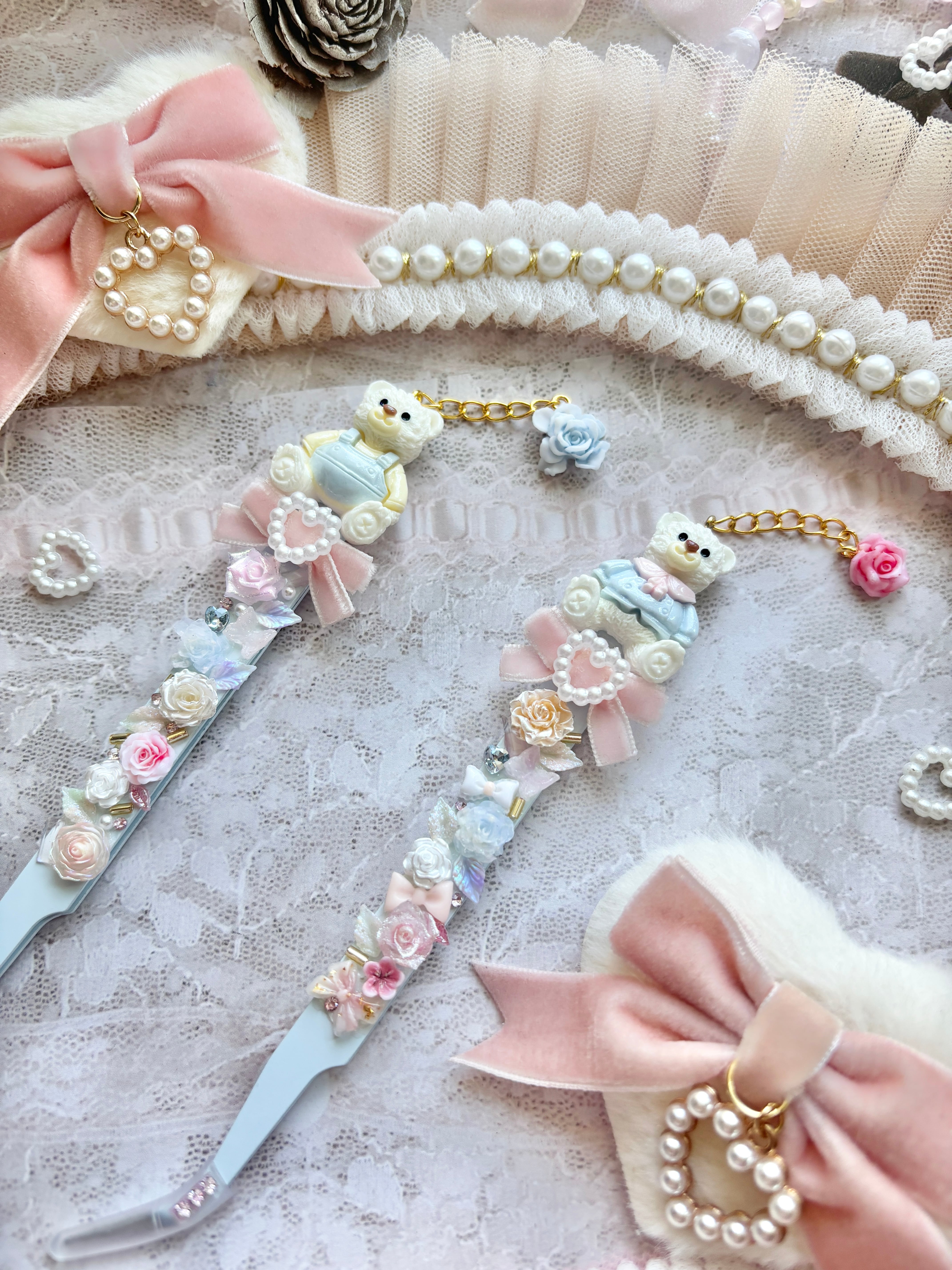 フラワーチャーム】DECO Tweezer by Mari Original（ピンセット