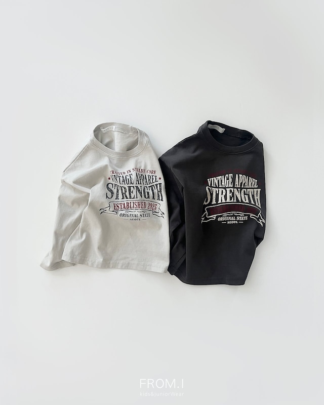 【取寄】from.i｜strength tee｜ストレングスT｜S-JL｜kids&jr｜26 autumn