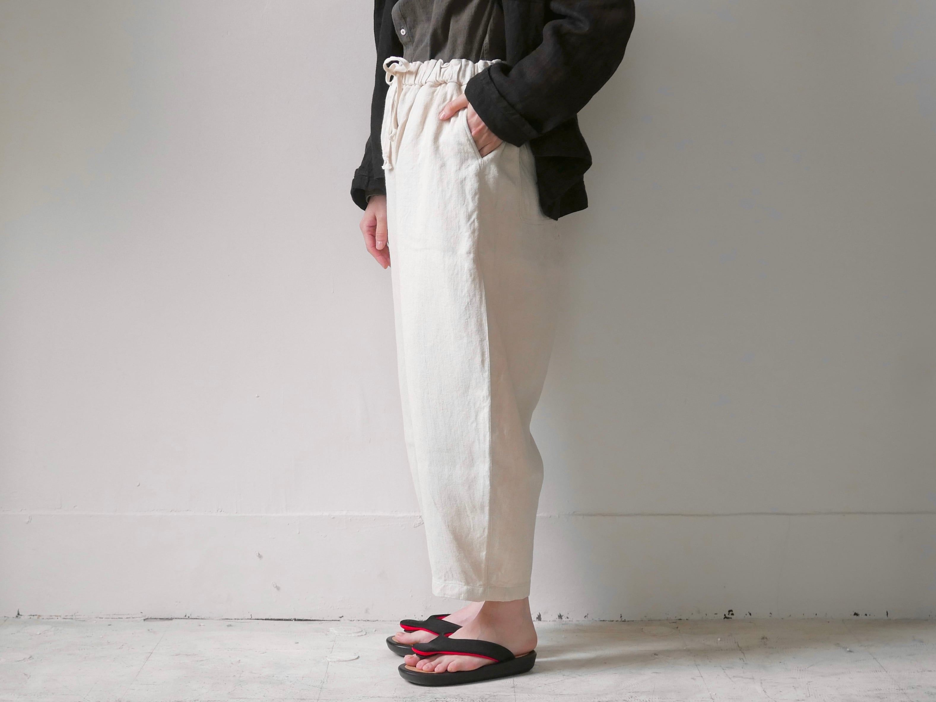 MITTAN ( ミタン /  ミッタン )  PT-146 “綾織大麻パンツ２” 生成  ( 無染色 ) / 大阪