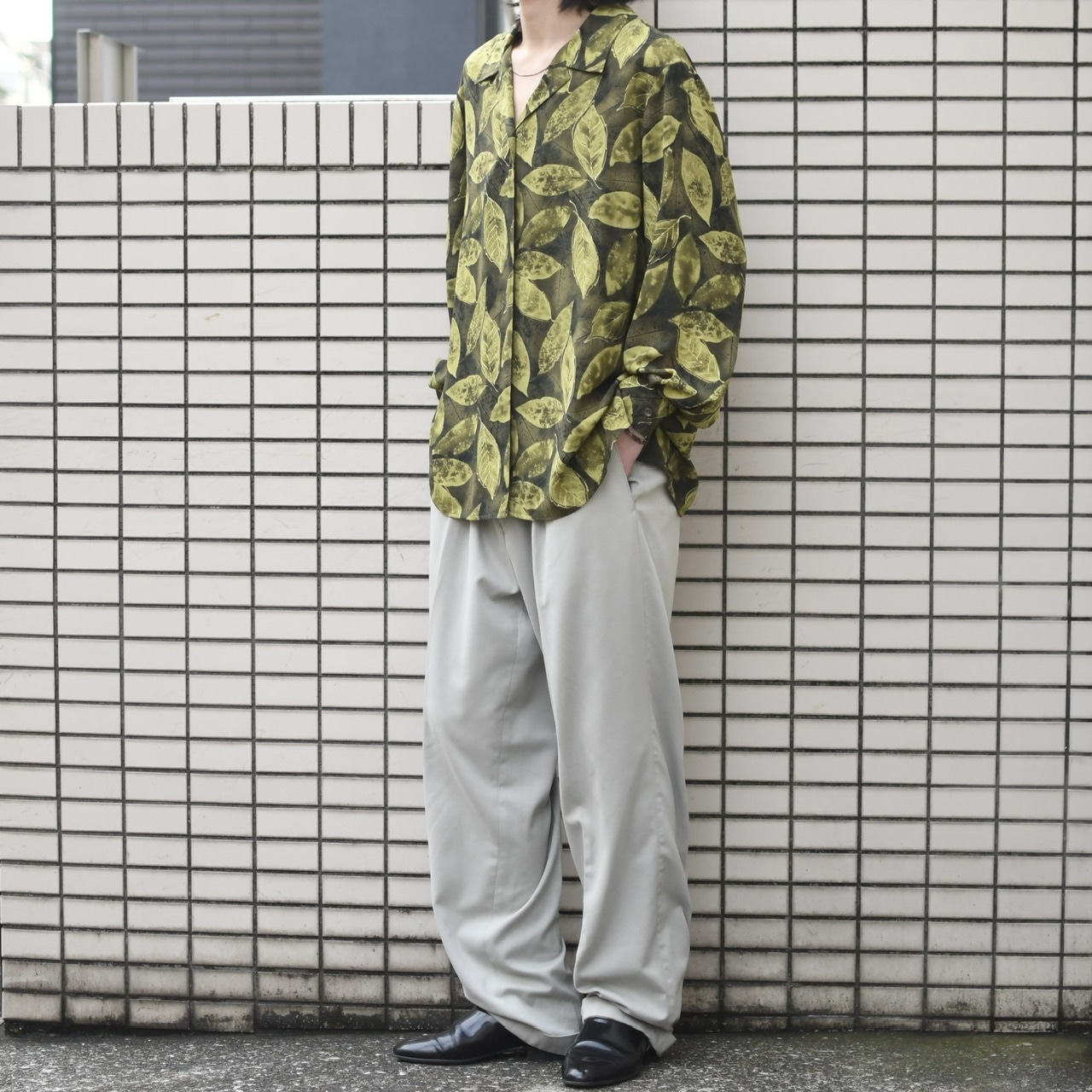 COMMANDER 2tuck cotton poly slacks