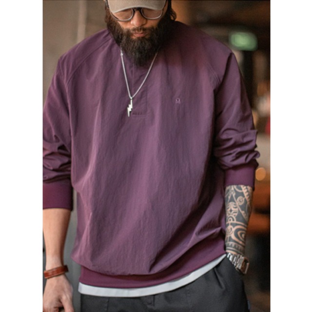 Plain color design L/C Tee P642