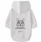 THE WIGGLE VIEW / FRONT ver. Dog Hoodie 【名入れ対応】　[D0003]
