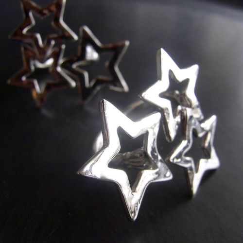 Silver Star／３つの星のリング