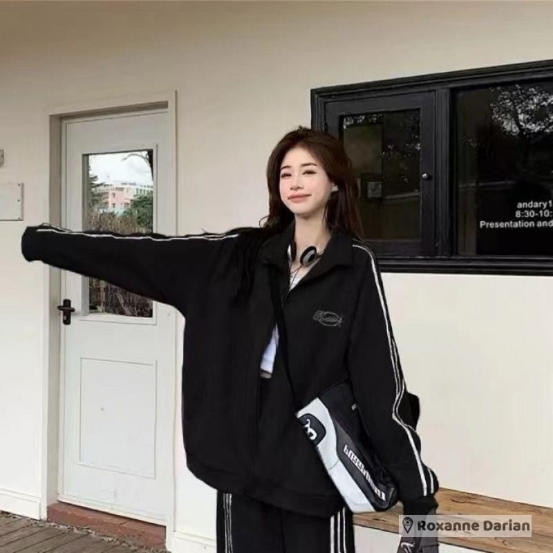 ジャージ セットアップ 上下組 ライン入り スポーツウェア レディース