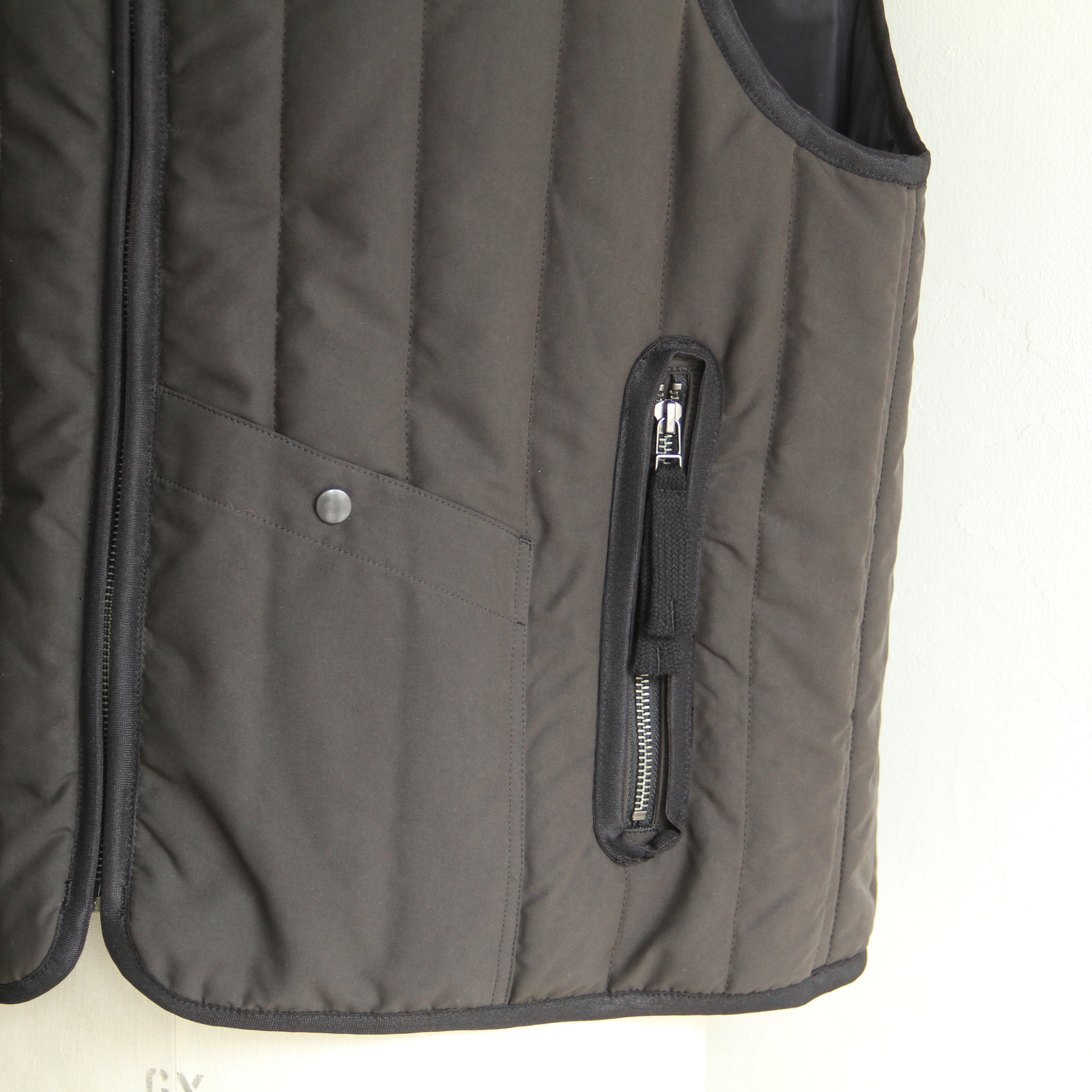 kontor Binder stripe quilted vest | Terminal