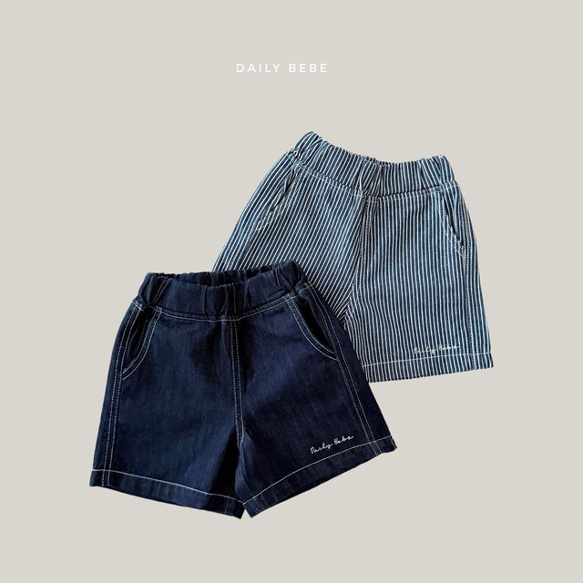 «予約»«ジュニアサイズあり»«daily bebe» デイリーデニムパンツ 2colors