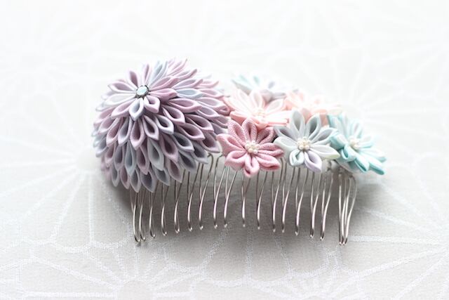 つまみ細工 コーム