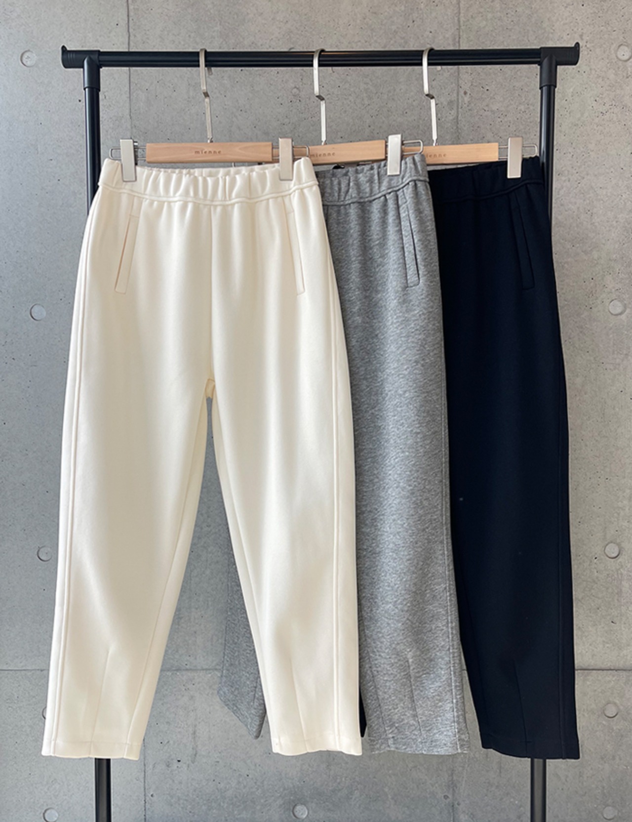 【裏起毛なし！】Pin-tuck Jogger Pant_Ivoryのみ