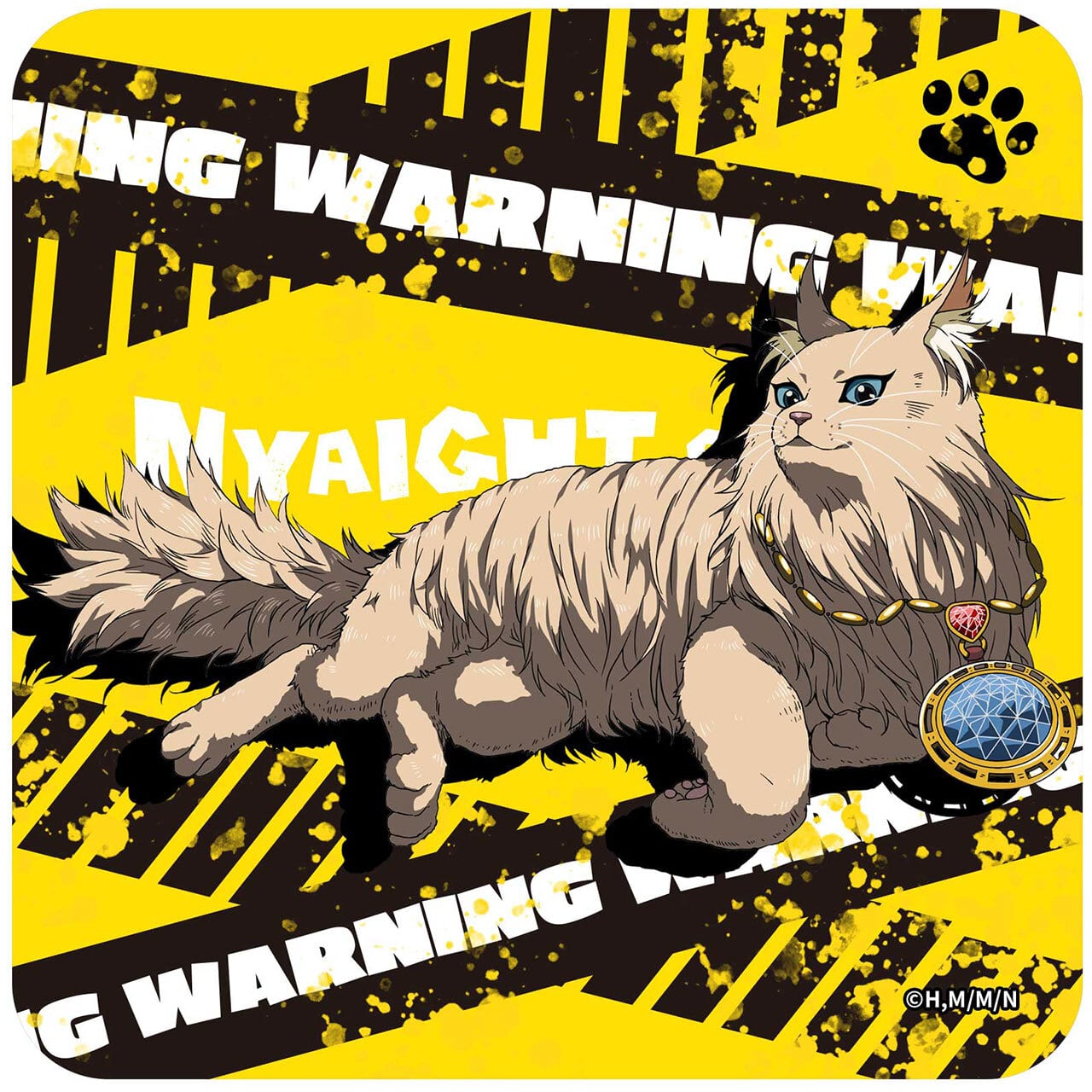 【4571576733686予】ニャイト・オブ・ザ・リビングキャット ハンドタオル ディーヴァ