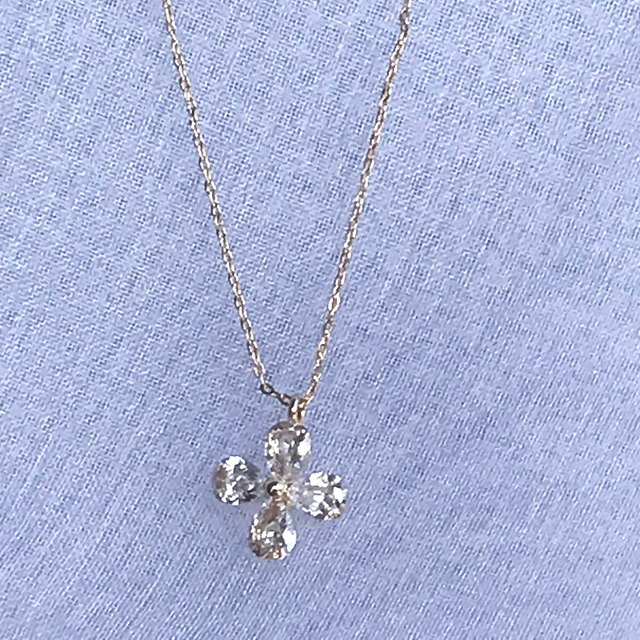Cubique fleur chain necklace　〔itam〕nickelfree