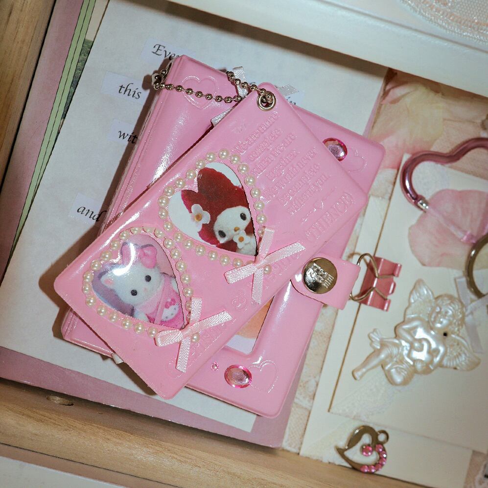 THENCE] Enamel Mate フォト キーホルダー（Pink） | moim - 韓国雑貨