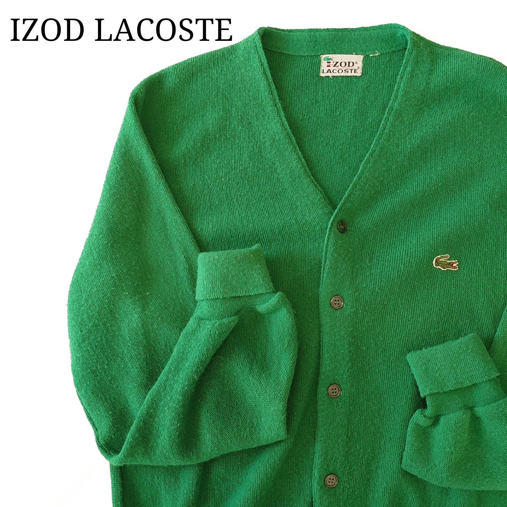 人気カラー】IZOD LACOSTE アイゾッド ラコステ カーディガン 緑 ...