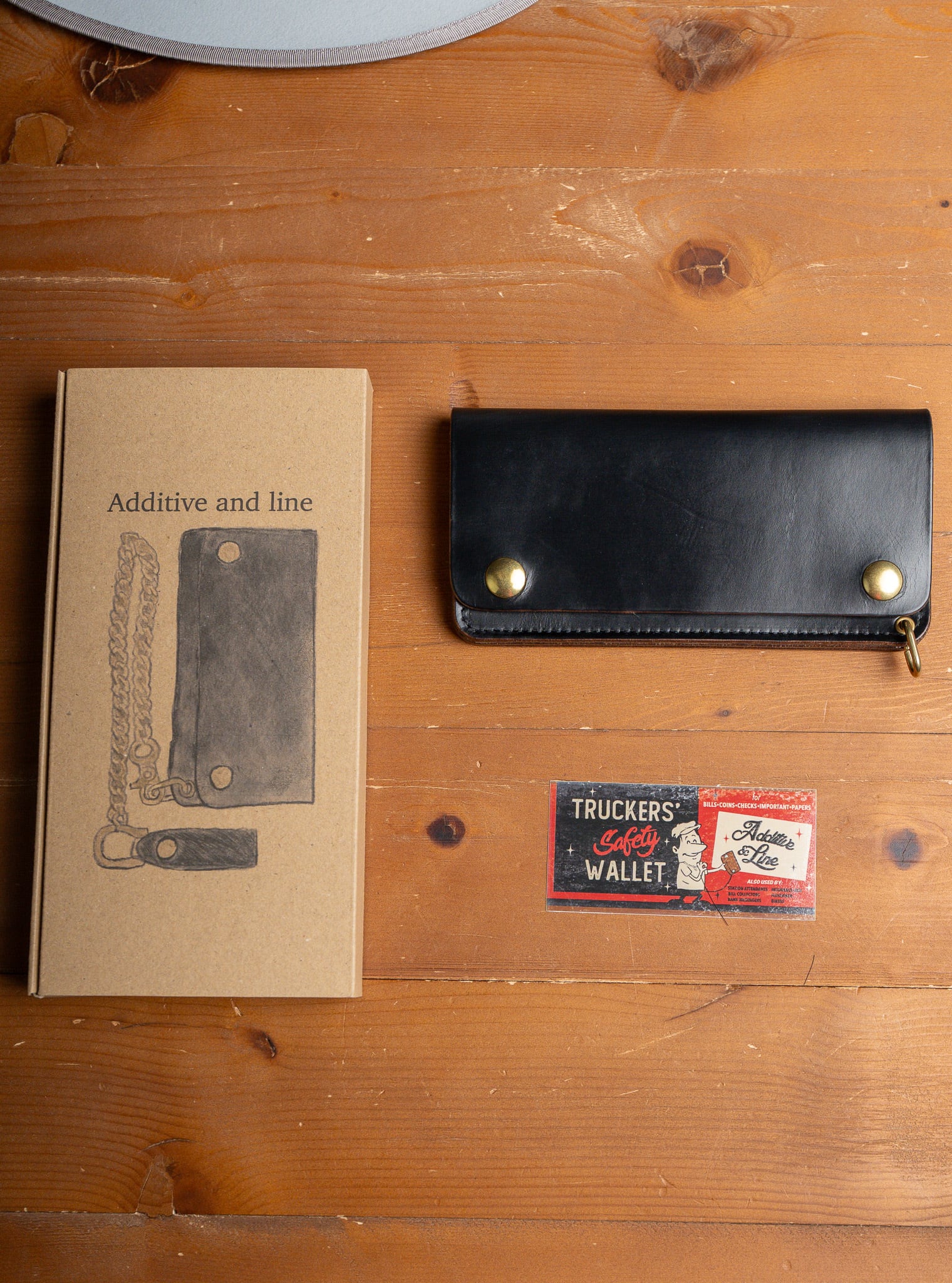 Additive and Line】Tracker Wallet TW-004 Horween Chromexcel 3層