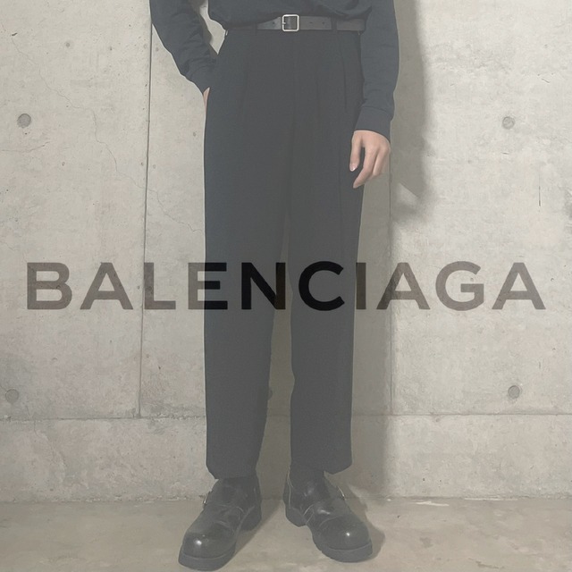 【BALENCIAGA】logo embroidery slacks pants(lsize)0219/tokyo