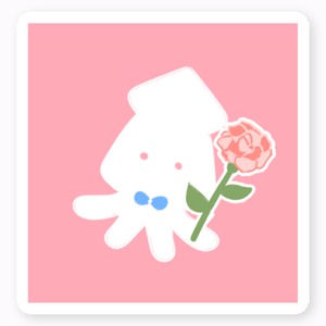 イカ　ステッカー