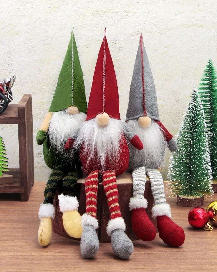 クリスマス ノーム 3つセット 人形 かわいい 北欧 ノーム トムテ 妖精