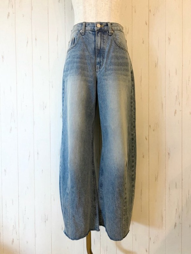 【11/下旬入荷次第お届けのご予約】 L'ours Polaire et Bleu/ルスポレール&ブリュ カットアウトバルーンデニム 26316166