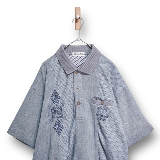 【VINTAGE】デザインポロニット