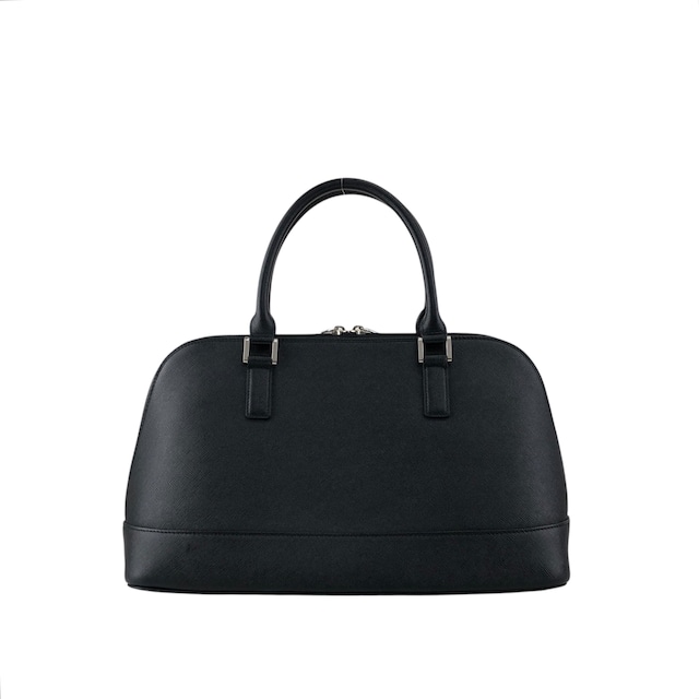 BURBERRY バーバリー ハンドバッグ ブラック レザー フロントポケット vintage ヴィンテージ オールド h2h7ny