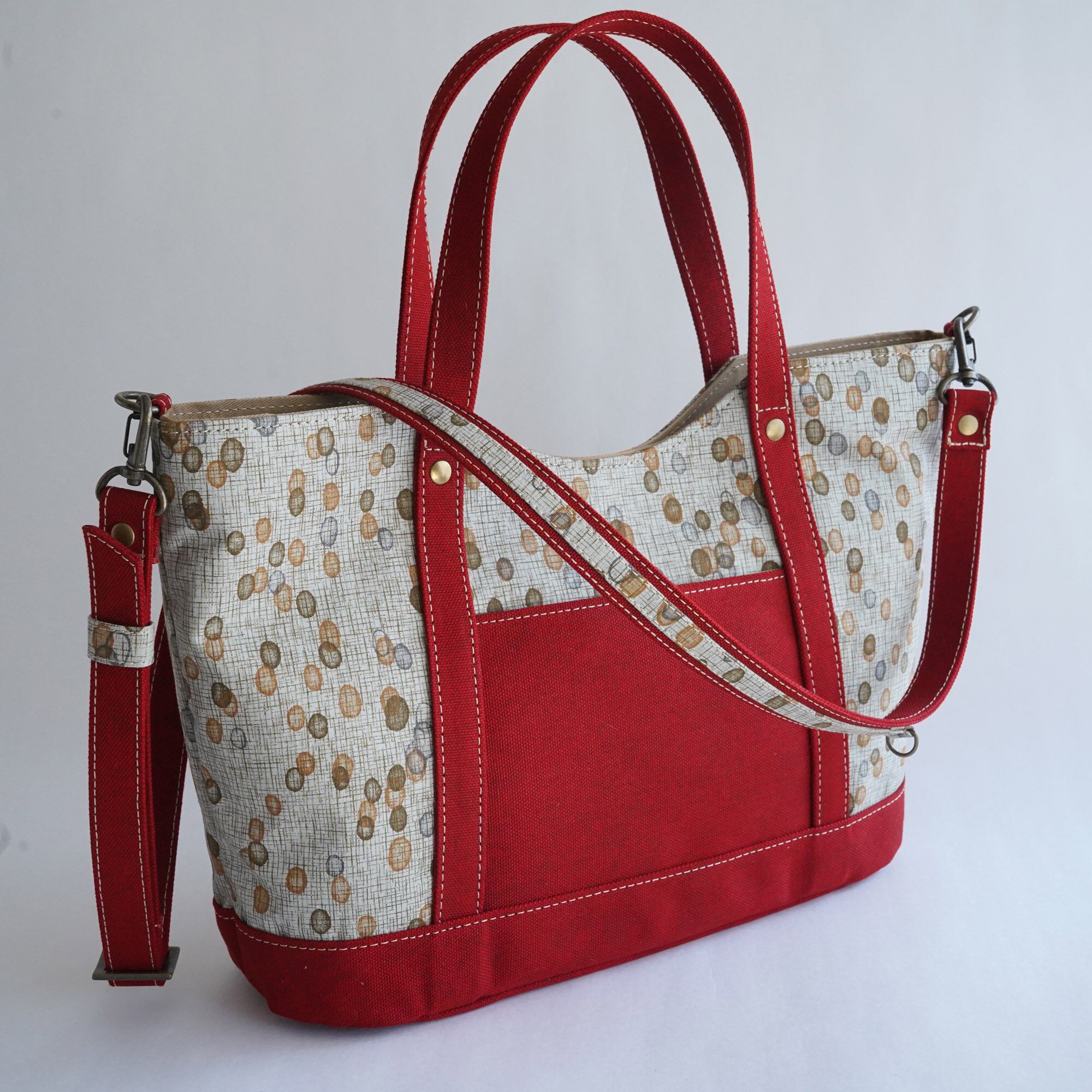 トートバッグ【ループ】NO.227-w | ZIZZ：着物と革でつくるバッグのお店