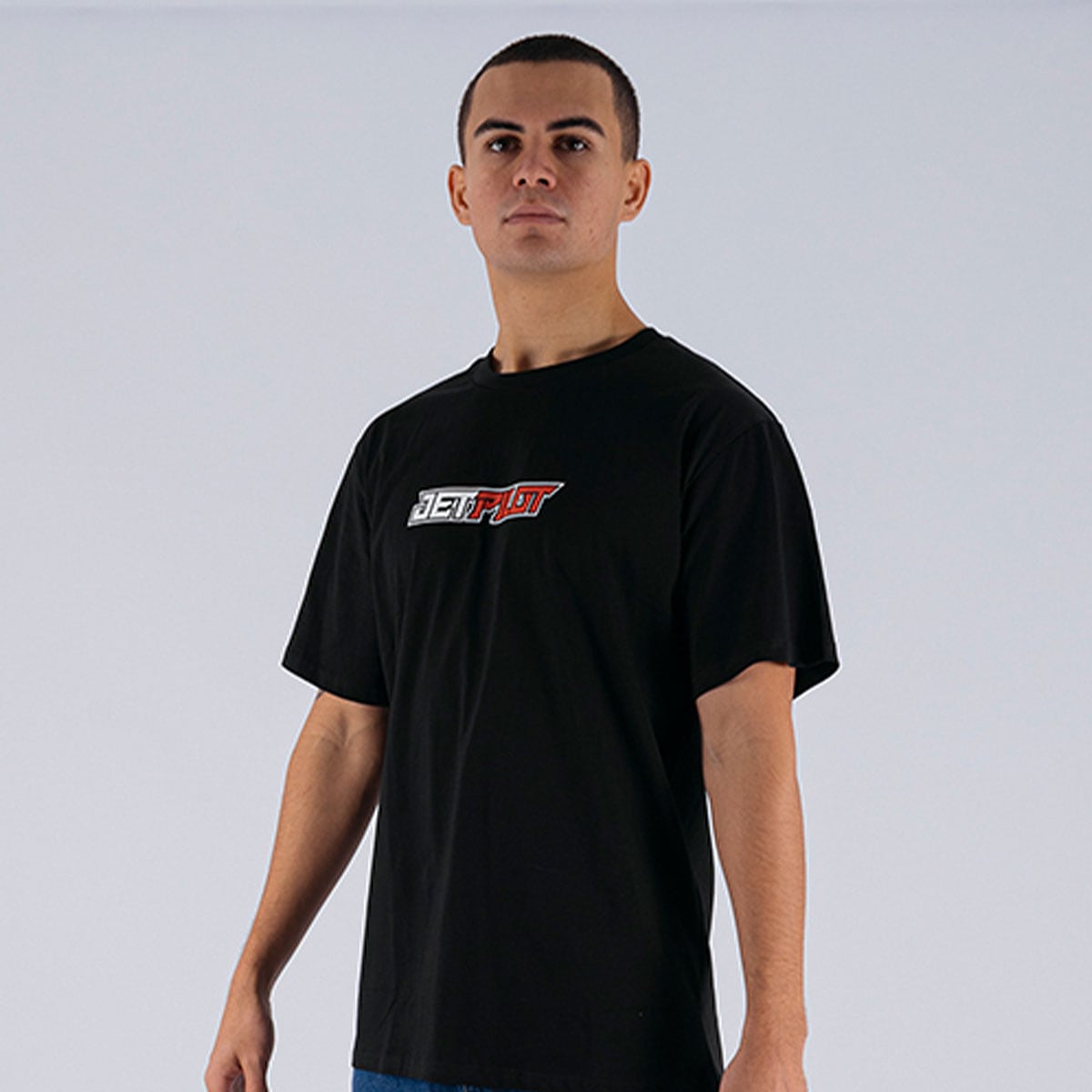 タフ スパイナル TEE ブラック ホワイト Tシャツ 半袖 W26601 JETPILOT