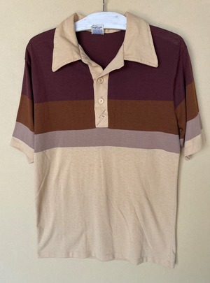 70's Lightning Bolt s/s polo shirt.